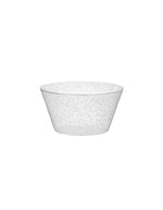Bol moyen transparent en plexi Memento Synth avec bulles d'air emprisonnées, idéal pour Poké Bowls.