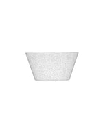 Bol moyen transparent en plexi avec bulles d'air emprisonnées, idéal pour Poké Bowls.