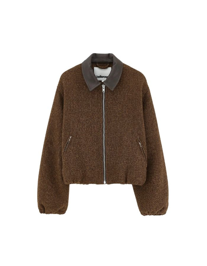 Bomber femme Justine Display A marron à chevrons Bellerose