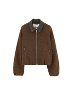 Bomber femme Justine Display A marron à chevrons Bellerose