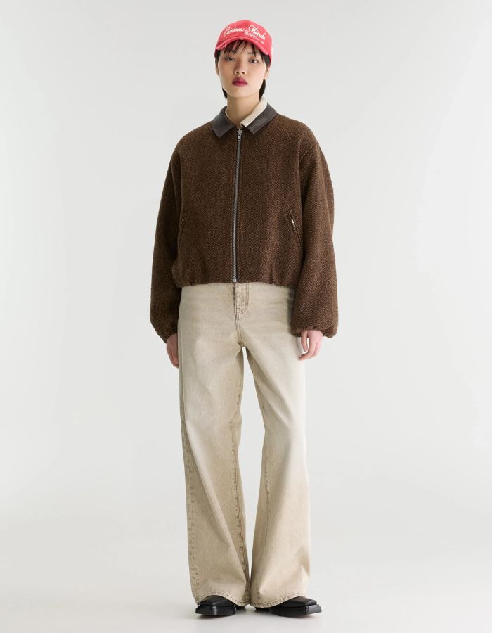Bomber femme Justine Display A marron à chevrons Bellerose