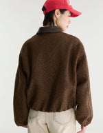 Bomber femme Justine Display A marron à chevrons Bellerose