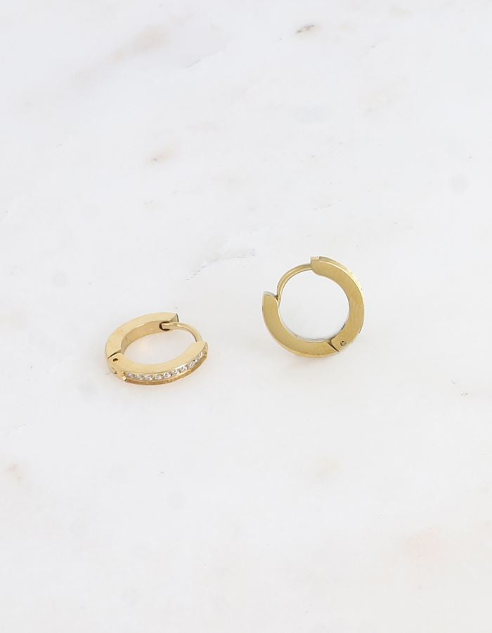 Mini créoles à strass