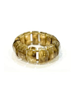 Bracelet Elastique Taupe en Résine