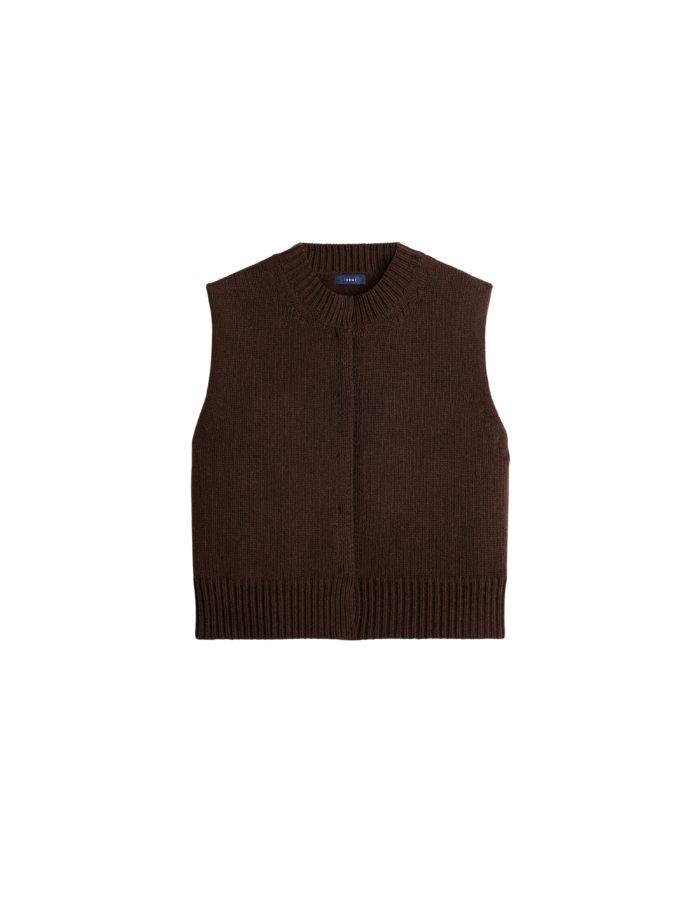 Gilet sans manches Kalyanee chocolat Soeur