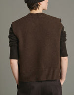Gilet sans manches Kalyanee chocolat Soeur
