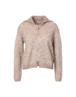 Cardigan zippé Pine Mushroom en mohair et laine – JC Sophie