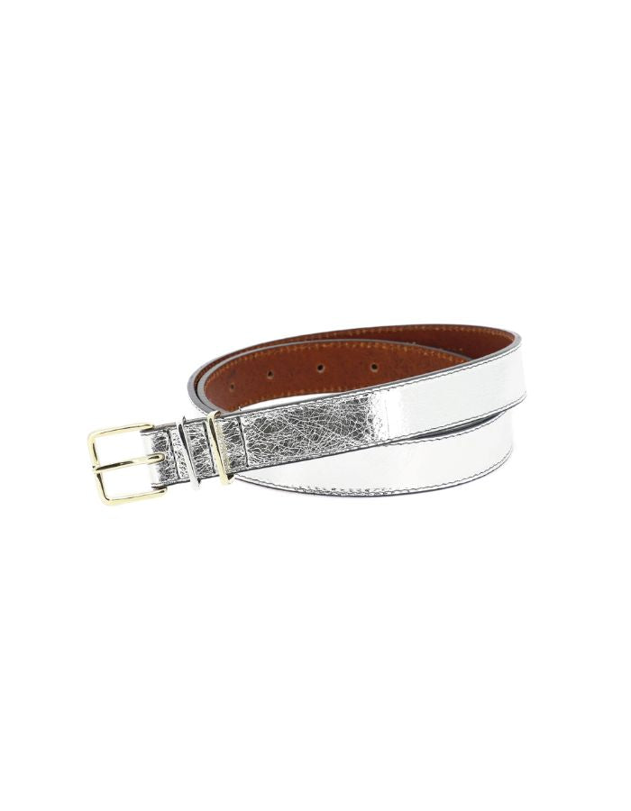 Ceinture La Cordier Laminato Argent