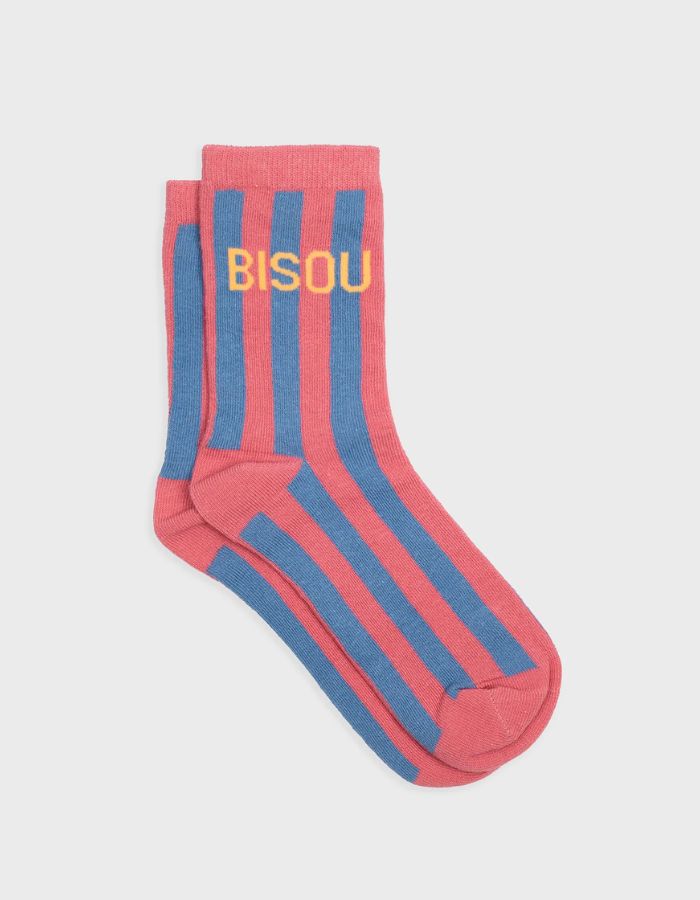 Chaussettes rayées - Bisou