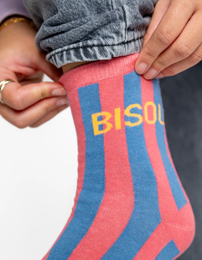 Chaussettes rayées - Bisou
