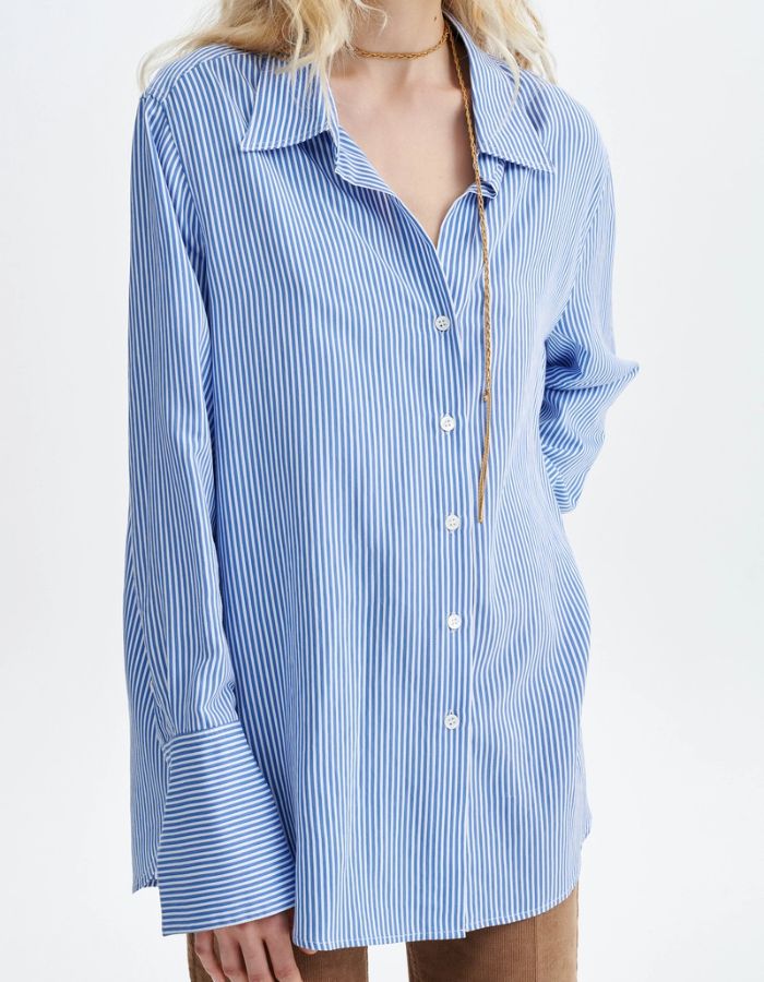 Chemise Esti Royal rayée bleu Vanessa Bruno 
