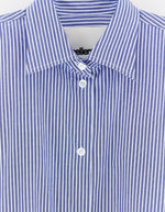 Chemise oversized Jemma Stripe A rayée bleu et blanc Bellerose