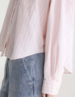 Chemise oversized Ginger Stripe B rose rayée Bellerose