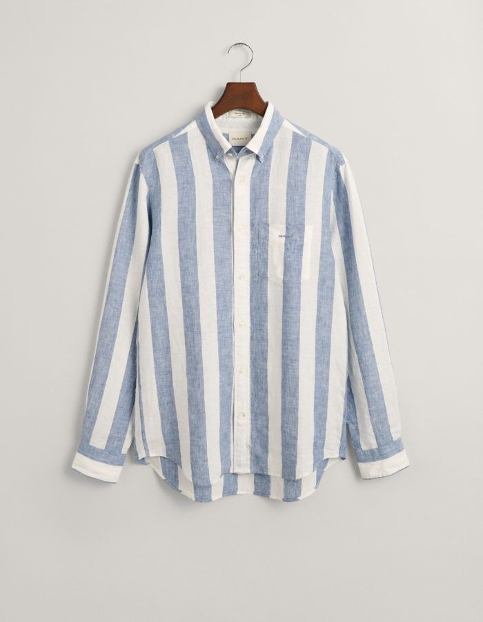 Chemise Regular Rayures Blanc/Bleu