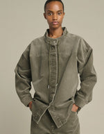 Chemise Lima Gris velours cotele kaki Soeur