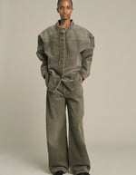 Chemise Lima Gris velours cotele kaki Soeur