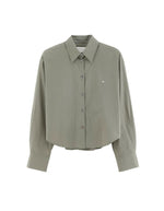 Chemise Johan Oxyd Grey vert sauge en coton pour femme Bellerose