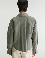 Chemise Johan Oxyd Grey vert sauge en coton pour femme Bellerose