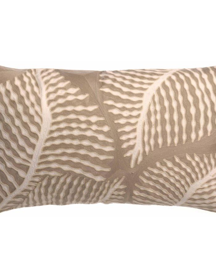 Coussin Brodé Flora Petit Modèle Galet