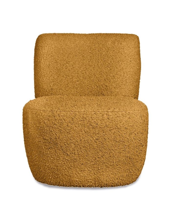 Fauteuil Bouclette Moutarde