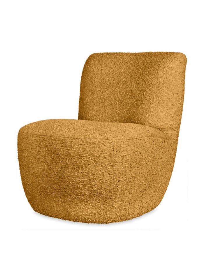 Fauteuil Bouclette Moutarde