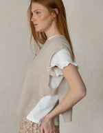 Gilet sans manches Eli beige La Comet