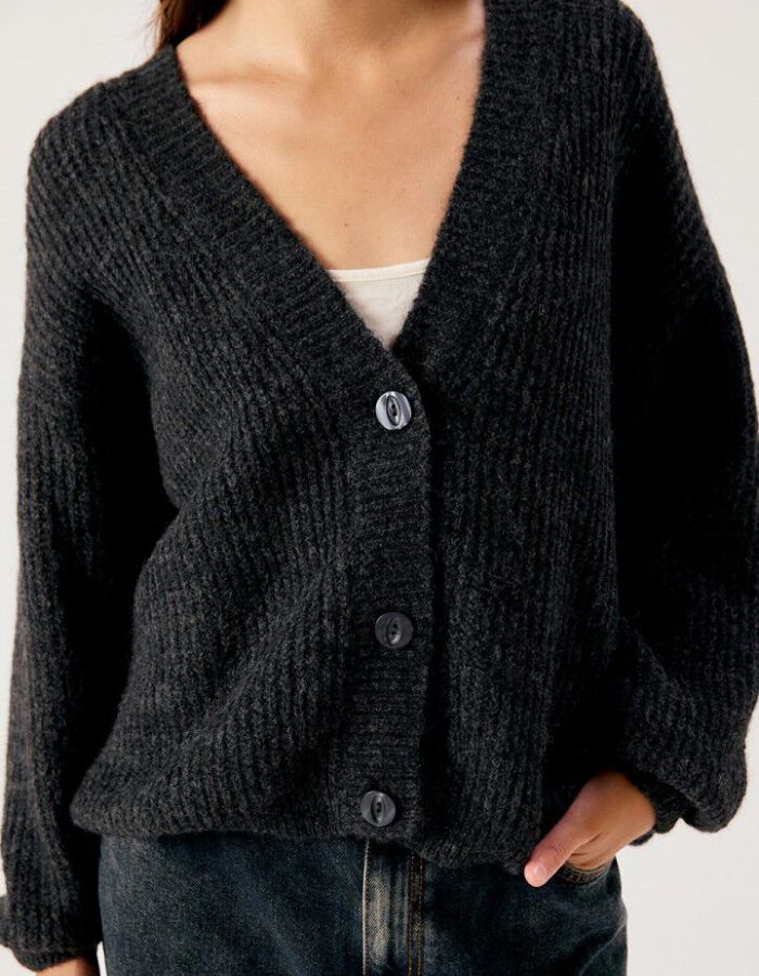 Gilet East Anthracite Chiné American Vintage
