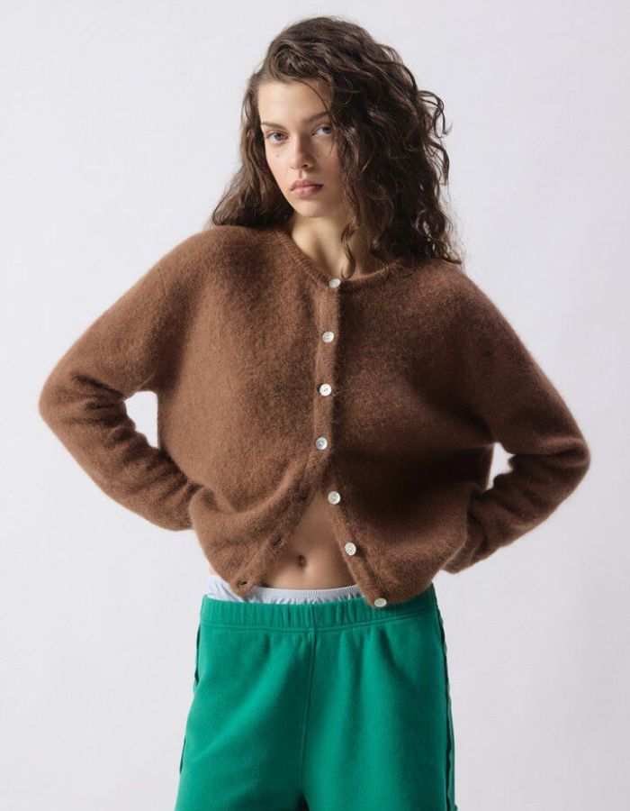 Gilet Vitow Chocolat Chiné American Vintage