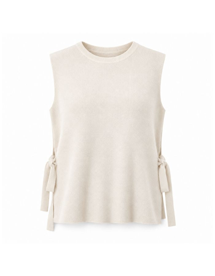 Gilet sans manches Julieta Crudo écru – La Comet