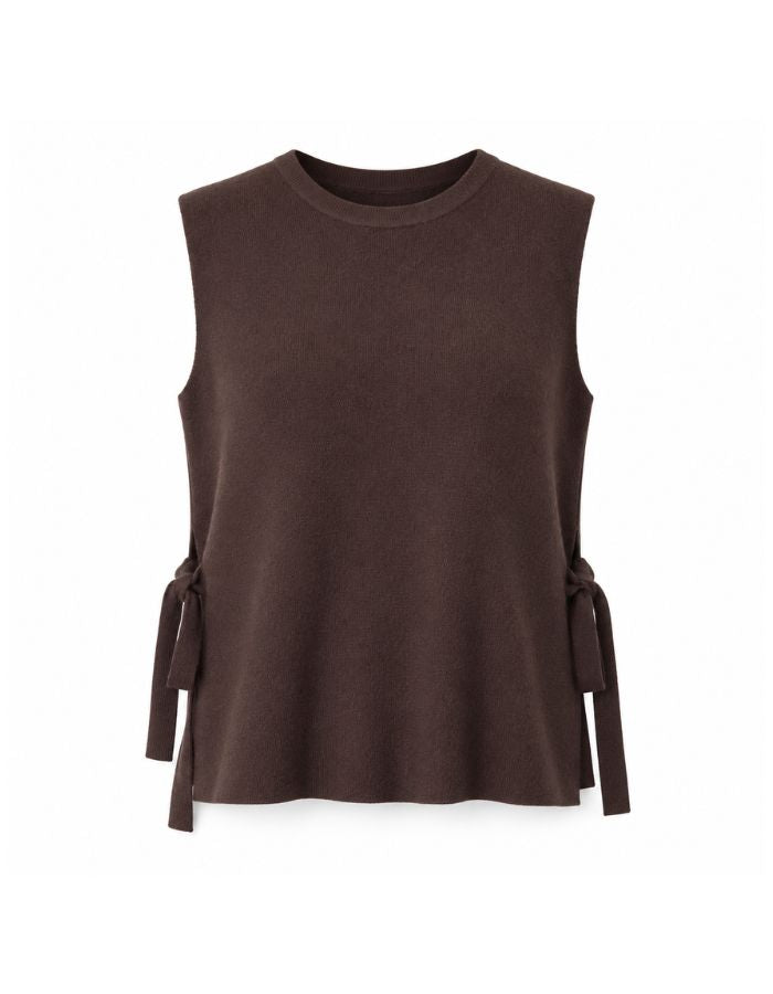 Gilet sans manches Julieta marron – La Comet