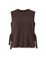 Gilet sans manches Julieta marron – La Comet