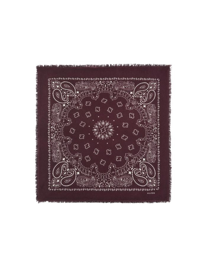 Grand Bandana Hachiko Bordeaux Kujten