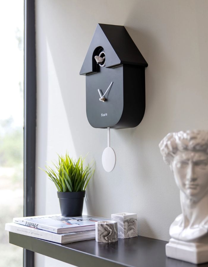 trinity-horloge-coucou-moderne-noire-fisura-2