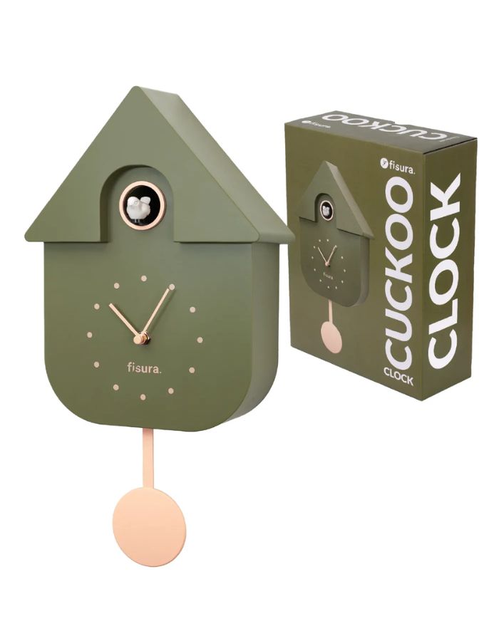trinity-horloge-coucou-moderne-vert-olive-fisura-1