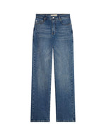 Jean droit Ryder bleu denim Vanessa Bruno porté de face