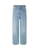 Jean Harrison Bleu Clair Soeur en denim de coton biologique et recyclé, coupe droite.