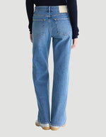 Jean droit Kia Used Medium Blue Bellerose en denim bleu délavé