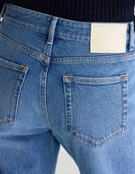 Jean droit Kia Used Medium Blue Bellerose en denim bleu délavé