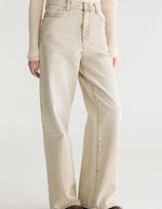 Jean large Parthe Beige Snow Bellerose en denim beige délavé