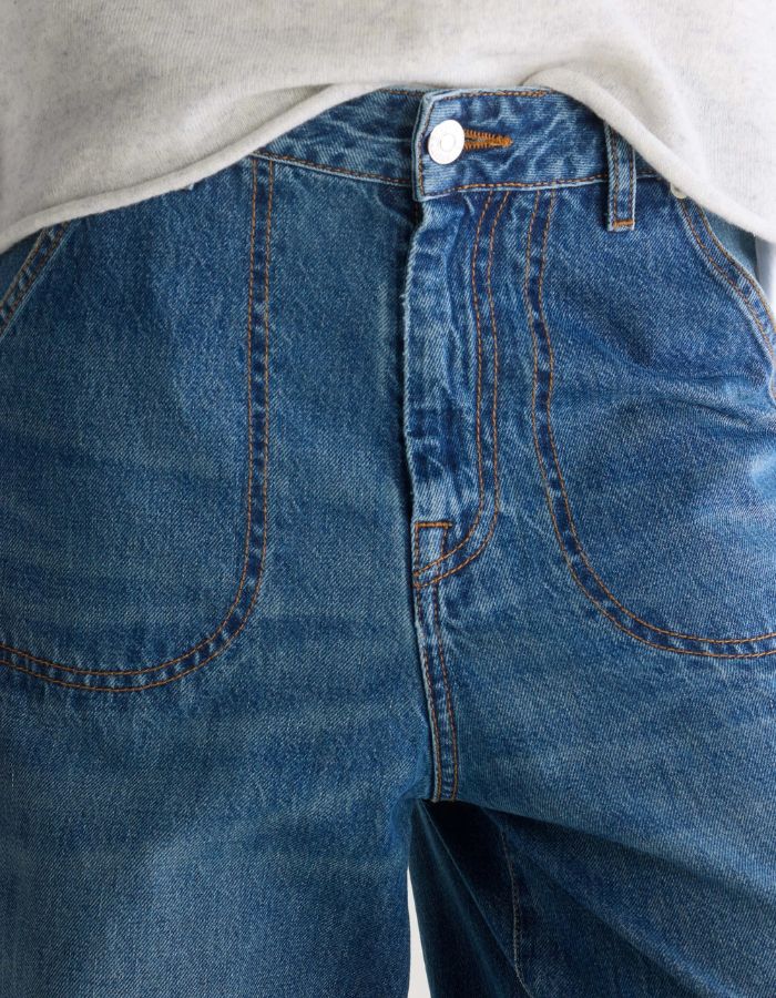 Jean large Petula Vintage Blue Bellerose en denim bleu délavé