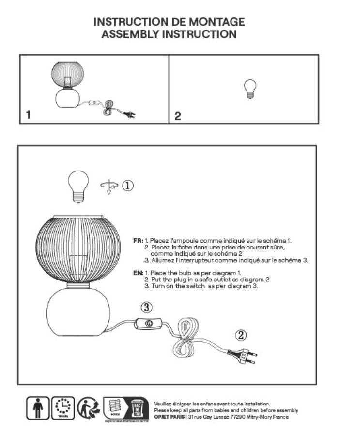 Lampe Adonis Blanche