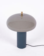 Dessus de la Lampe à poser en fer bleu ciel et bleu D30 H40 cm pour douille E14