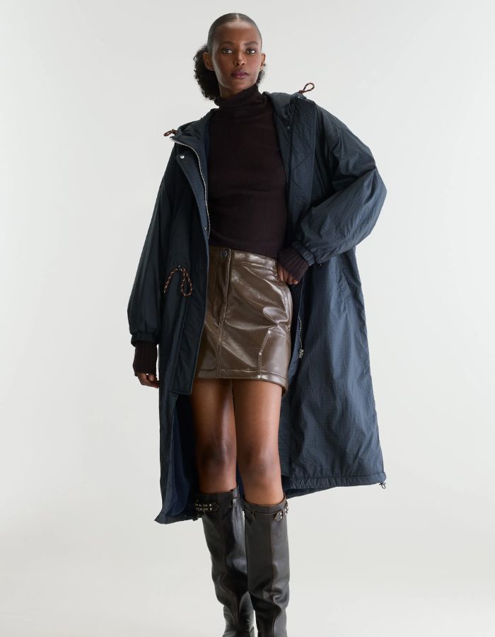 Manteau à capuche Heleny Fir bleu marine Bellerose