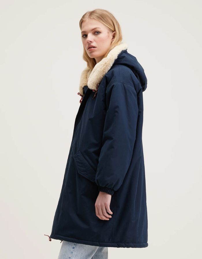 Manteau Laos Bleu