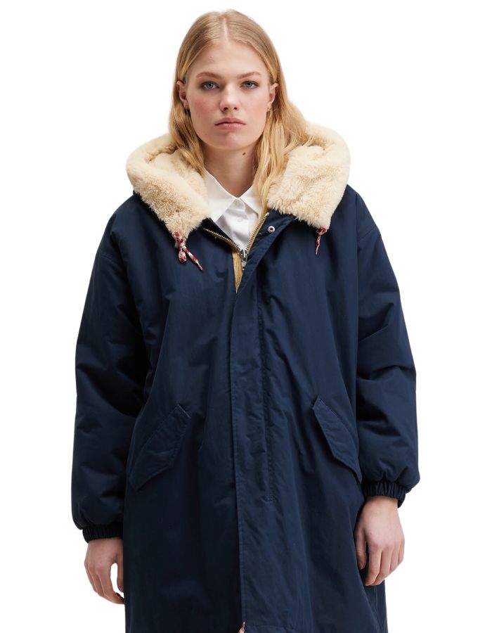 Manteau Laos Bleu