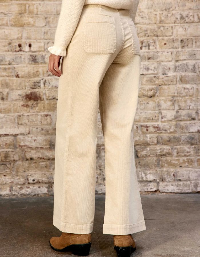 Pantalon Atlanty Ecru en velours cotelé La Petite Étoile 