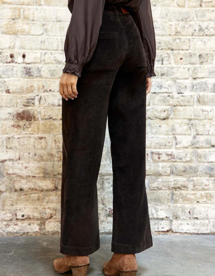 Pantalon Atlanty en velours côtelé Marron La Petite Étoile 