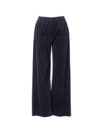 Pantalon large Paxton Midnight Blue en velours côtelé – JC Sophie
