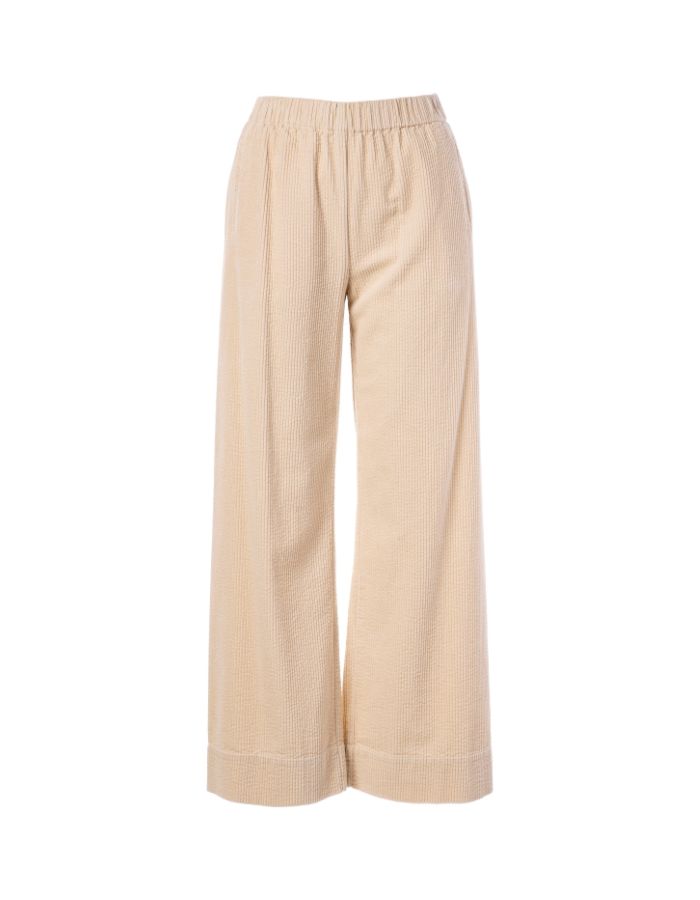 Pantalon large Paxton Sand en velours côtelé – JC Sophie