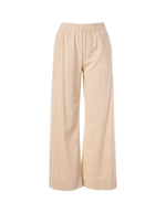 Pantalon large Paxton Sand en velours côtelé – JC Sophie